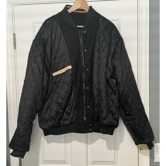 Vintage 90s Triumph Varsity Motorcycle Jacket Men’s Size XL - Picture 10 of 11